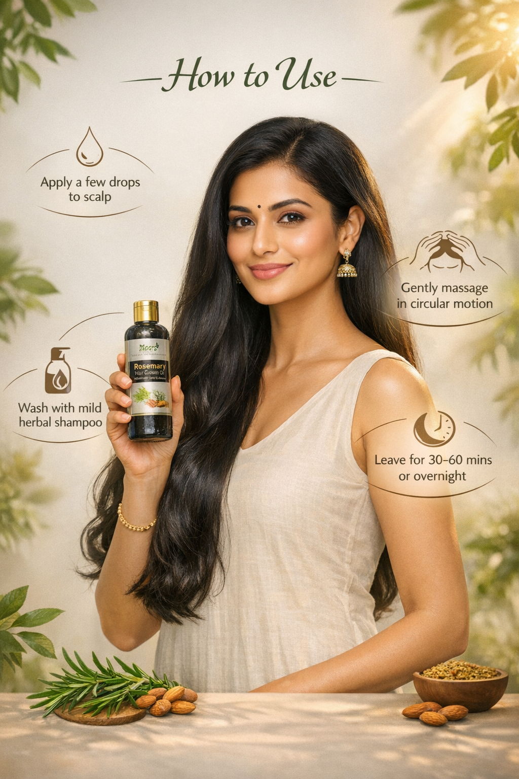 200ML Rosemary Hair Growth Oil